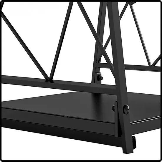Custom Fireplace Accessories Heavy Duty Fireplace Tool Sets Metal Firewood Storage Rack Bracket - Image 6
