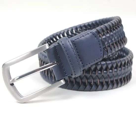 Factory Wholesale Fashion Braided Leather Belt Ideal for Formal and Casual Wear - Image 3