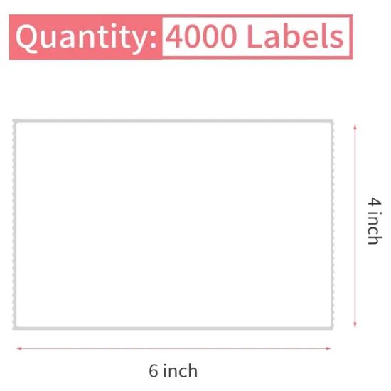 Perforated Direct Thermal Labels with 3"Core Origin China Color Customized Shape Customized Trademark Rainbow HS Code - Image 2