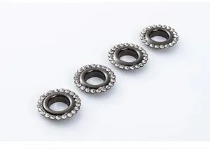 Custom Fashion Hot Colorful Silver Gold 15mm Bag Garment Rhinestone Grommet Eyelet - Image 4