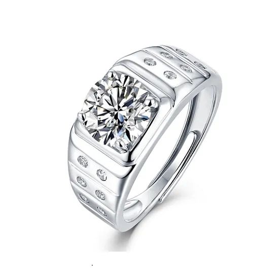 Latest Fashion Trends Adjustable Vvs Moissanite 925 Silver Rings - Image 4