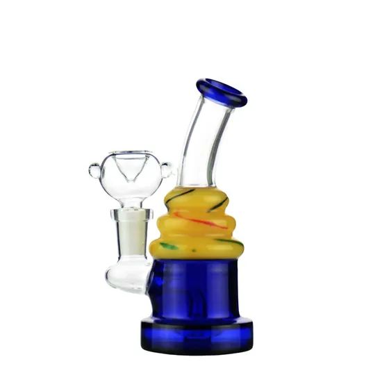 5" Birthday Cake Glass Water Pipe Hookah with 14mm Male Bowl - Image 5