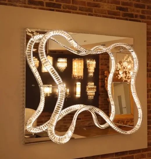 Smart Wall Light Emitting Diode Mirror Crystal Wall Light - Image 2