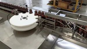 Automatic Rotation Pharmaceutical 5ml 10ml Small Bottle Oral Liquid Filling Capping and Labeling Machine - Image 3