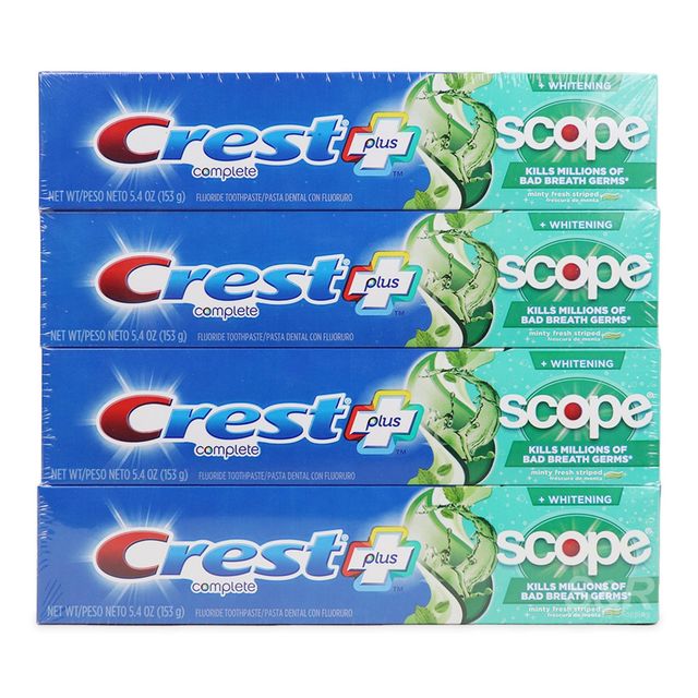 Crest Advanced Whitening Toothpaste Bright Smile Enhancement Formula Removes Surface Stains Fresh Breath Protection - Image 1