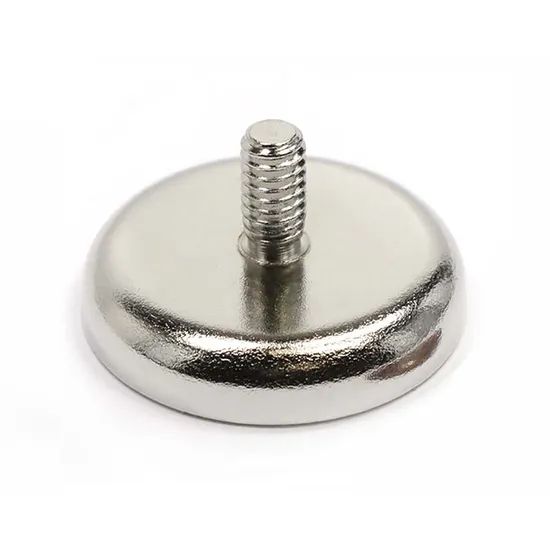 Screw Tooth Pan Pot Magnetic Materials Strong Magnet NdFeB Fixing Round Base Neodymium Pot Magnets with External Thread Bolt - Image 1