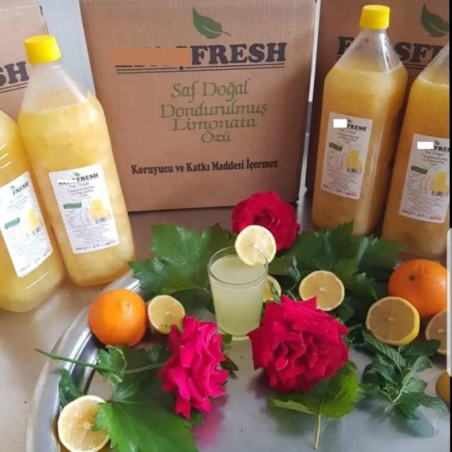 Freshly Squeezed Fruit Juice Variety Flavors (Lemon Mango Orange) Sugar Honey Collagen Halal Certified Packaged Bottles Bulk - Image 1