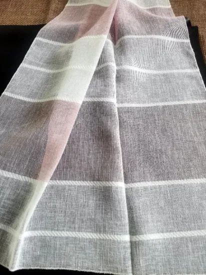 100% Polyester Yarn-Dyed Linen Look Curtain - Image 6