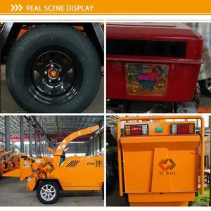 Wood Pallet Chipper Shredder Comprehensive Chipper Machine Diesel Tracked Wood Chipper - Image 5