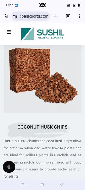 Coco peat low EC, high EC and Coconut husk chips Width > 120 cm to 200 cm Length > 120 cm to 200 cm - Image 3