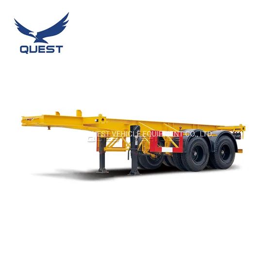2axles 20FT Container Chassis Bone Frame Skeletal Skeleton Semi Trailer - Image 1