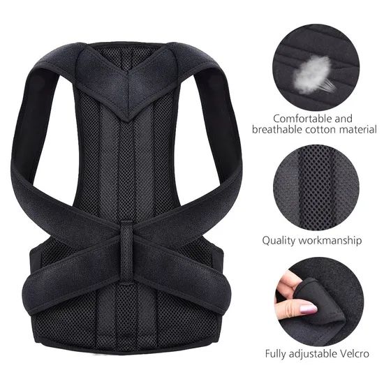 Private Label Logo Nylon Adjustable Back Support Posture Corrector for Ojeras Juanetes Clavicle Shoulder Protection Correction - Image 3