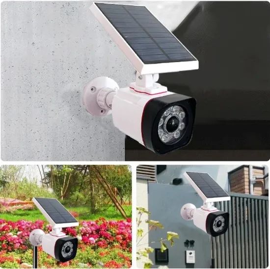 Outdoor Security Camera Solar LED Induction Wall Mounted Remote Control Sensor Lamp - Image 3