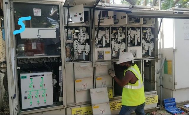 SF6 RMU Maintenance Service Color Silver No. Of Poles 3 Material CRCA sheet Degree Of Protection IP44 Voltage Range - Image 2