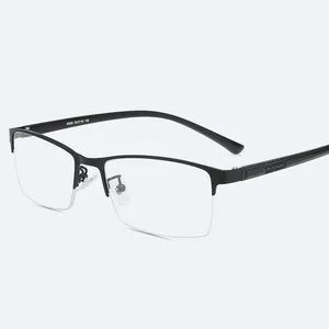 Pure Metal Semi Rimless Frame for Optical Eye Glasses - Image 5