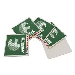 Promotional Heat Transfer Ceramic Absorbent Paper Coaster Trademark WENHUI Design Customized HS Code 4414009090 Origin Ningbo, - Image 1