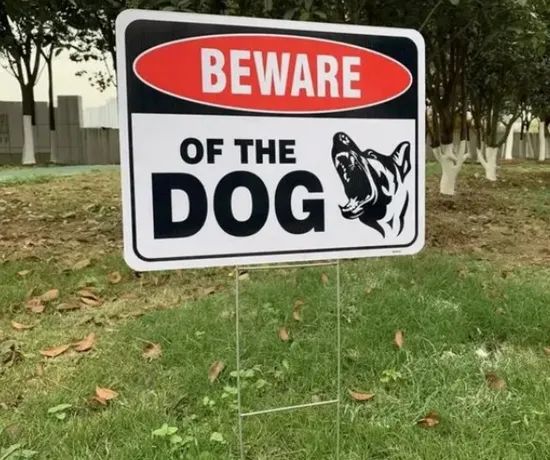 Plastic Corrugated Yard Sign Lawn Sign Road Sign with Real Estate Stake PP Material - Image 5