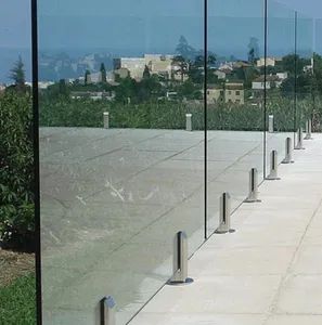 Frameless Glass Fence Design Balcony Railing Glass Fence Trademark Rocky HS Code 70072900 Color Customized Flatness High Class - Image 3