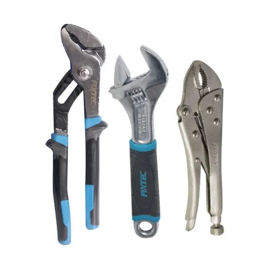 Fixtec Professional 3PCS Hardware Locking Plier Wrench Pump Plier Tool Kit Hand Tools Set - Image 2