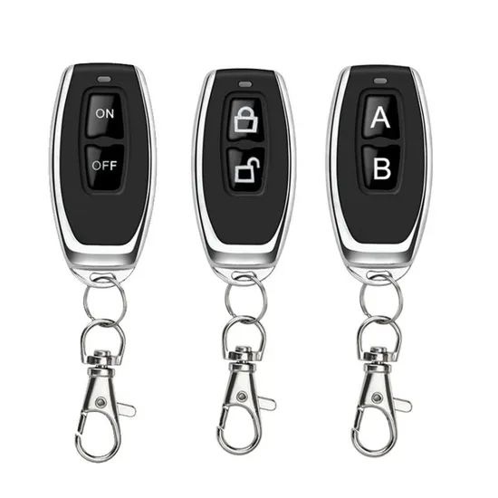 RF Wireless Remote 433.92MHz 2Btn Auto Doors 6V Aaa Battery Black White CCC 50-100m 15D - Image 3