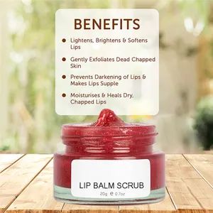 Custom Label Packing Lip Clean Organic Fruit Exfoliating Lip Scrub - Image 5