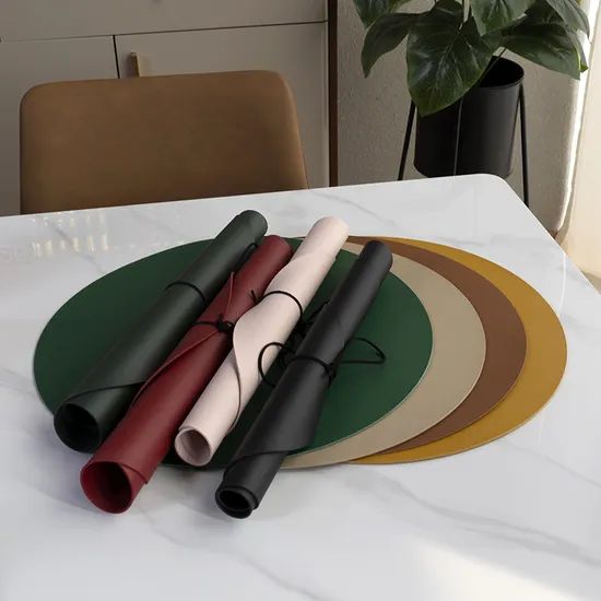 Custom Logo Printed Plastic Leather PVC Placemats Table Mat Promotional Place Mats - Image 5
