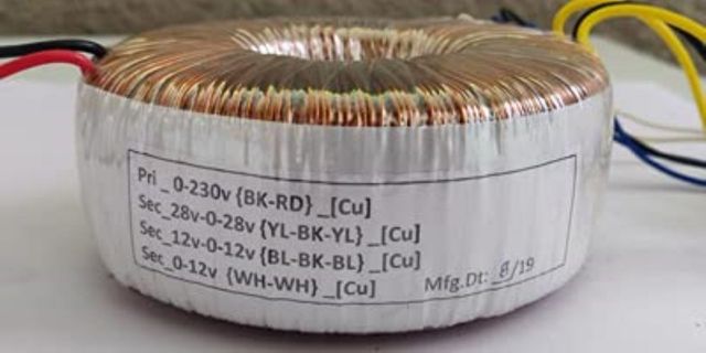 100KV Dry Type Single Phase Toroidal Transformer, 24V, 230V Material Copper Current 12 Amp Frequency 50Hz Phase Single Phase - Image 3
