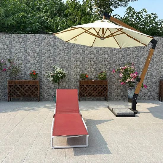 Pool Side Garden Luxury Stackable Teak Chaise Lounge Type Single Trademark MY Condition New Origin Foshan HS Code - Image 5