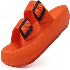 Cozy Buckle Strap Slippers – Cushioned EVA Flat Sandals for Home & Beyond - Image 6