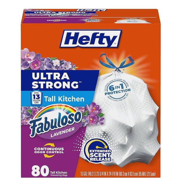 Hefty Ultra Strong Kitchen Trash Bags Heavy Duty Drawstring Tall Garbage Bags - Image 4