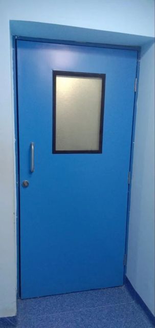 7 Feet GI Clean Room Doors Shape Rectangular Door Width 1500 mm Door Height 7 Feet Door Type Single Leaf View Panel Small - Image 2