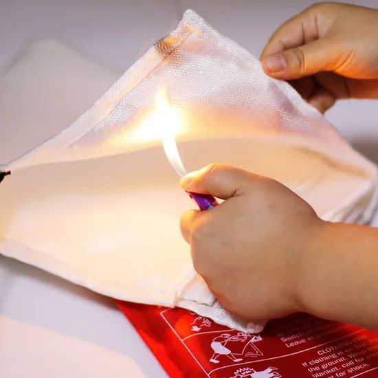 High Quality 430G/M2 White Color Flame Resistant Fire Blankets - Image 4