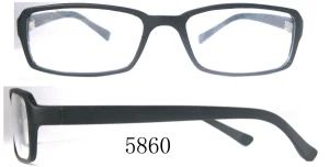 Cheap TR90 Design Optical Eyeglass Frame Brand OEM Style Casual Lens Demo Lens Model NO. 5860 HS Code 90041000 Frame Color Black - Image 1