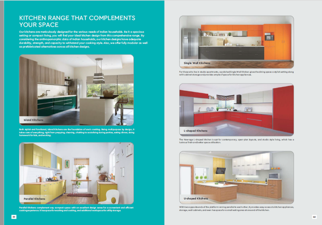 L shape Modular Kitchen Godrej Interior Warranty 10 Years Finish Matte & Gloss Brand GODREJ INTERIO Kitchen Shape L - Image 2