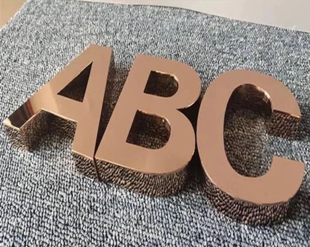 Ss Letter Color Silver Finish Mirror Body Material Steel Material Ss304, Ss316 Size as per requirements Shape as per - Image 9
