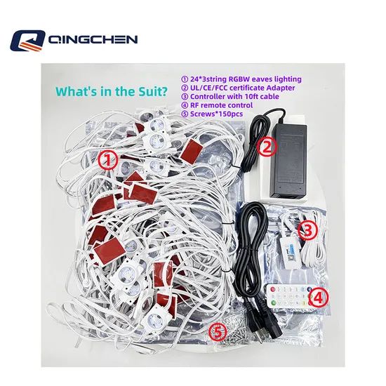 Christmas Permanent RGB LED Pixel Control LED Point Light Eave Strings - Image 3