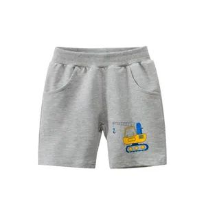 Customise Embroidery Logo 100% Cotton Terry Shorts Boys Girls Shorts Toddler Kids Beach Short Sports Knitted Pants - Image 2