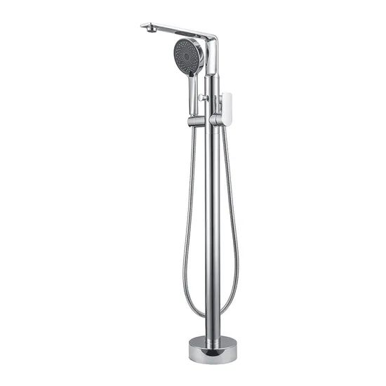 Morden Bathroom Chrome Brass Tub Faucets with Handheld Head Type Stand Origin China Color Chrome Trademark OEM Model NO. - Image 1