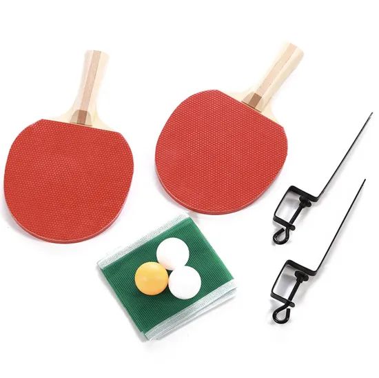 Table Tennis Rackets Set with Training Adjustable Extending Net - Image 3