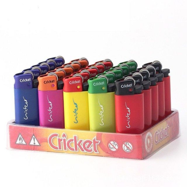 Custom Logo Disposable Cricket Lighters Original Colored Refillable Plastic Design Classic Style for Cigarette Wholesale - Image 1