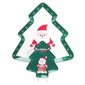 OEM Melamine Candy Food Shallow Plate Christmas Santa Kitchenware - Image 5