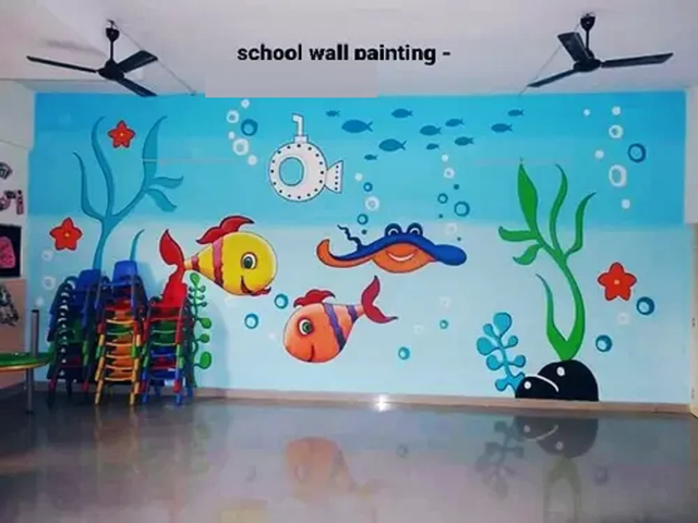 School Texture Painting Service Customization Yes Effect 3d On Walls Texture Rough Gritty Service Mode Offline Service Location - Image 1