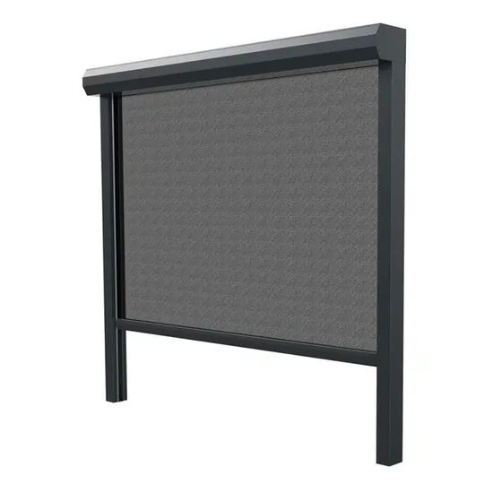 Motorized Zipper Track Outdoor Screen Roller Blinds Origin China Trademark OEM Warranty 1 Year Model NO. ZPS001 HS Code - Image 1