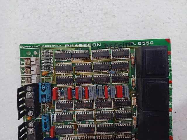 Phasecon P.6550 Control Card Voltage 18V Model P.6550 Brand Phasecon Frequency 50 Hz Gate Pulse 500 mA Usage Thyristor - Image 3