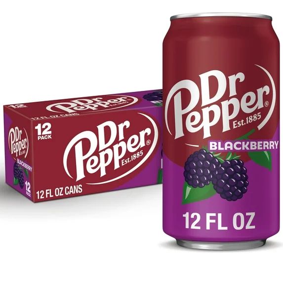 DR PEPPER BLACKBERRY CN, 12OZ/12PKX2 - Image 1