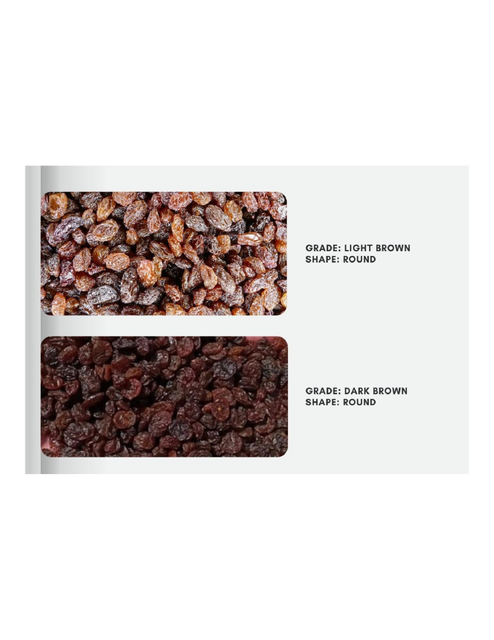 Brown Raisins, Brown Raisins bulk supplier from India Color Brown Texture Soft Shelf Life 2 Years Fat 0.5 G Per 100 G Max. Moisture (%) 20% - Image 3