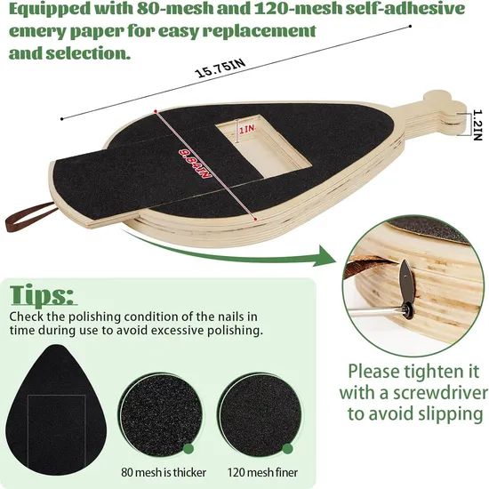 Wooden Dog Nail Scratch Board Wood Dog Scratch Pad Wood Pet Grooming Table for Dogs - Image 1