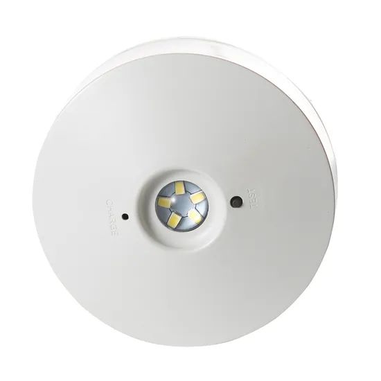 IP20 Wall Surface Mounted LED Round Emergency Automatical Rechargeable Light - Image 4