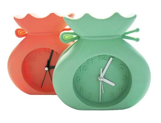 Kids Rabbit Shape Colorful Logo Printed Silicone Table Alarm Clocks - Image 5