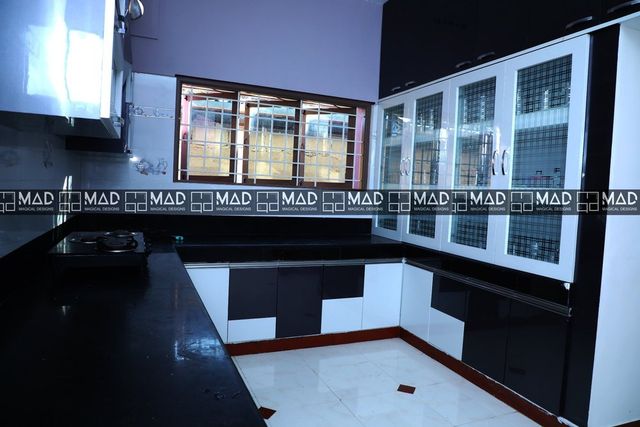 Modern Semi Modular Kitchen Services Finish Gloss Material Wooden Brand Magical Designs Kitchen Shape Straight Service Location Type - Image 4